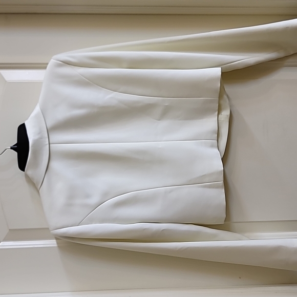 Charm Designs New York beaded dress jacket size 10 Cream - Picture 7 of 7